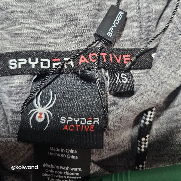 NWT Spyder Women's Gray Hoodie Sweater Size XS - Picture 8 of 11